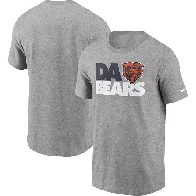 Mens Nike Heathered Gray Chicago Bears Hometown Collection Da Bears T-Shirt Product Image