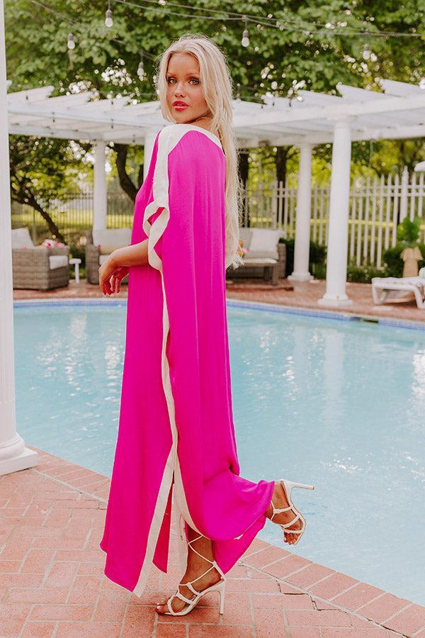 Uptown Happy Hour Caftan Maxi Dress in Orchid Product Image