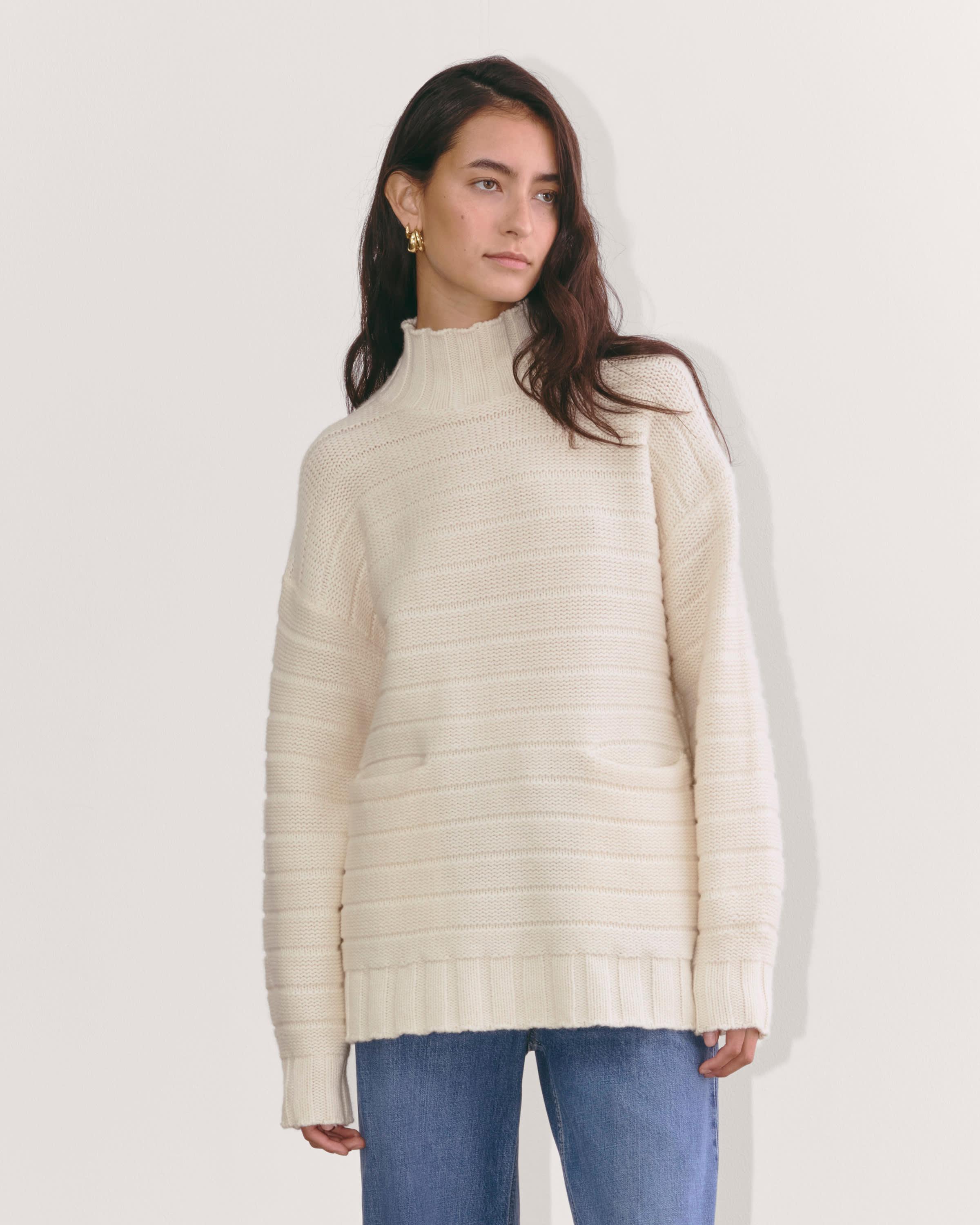 The Oversized Turtleneck in Luxe Merino Product Image