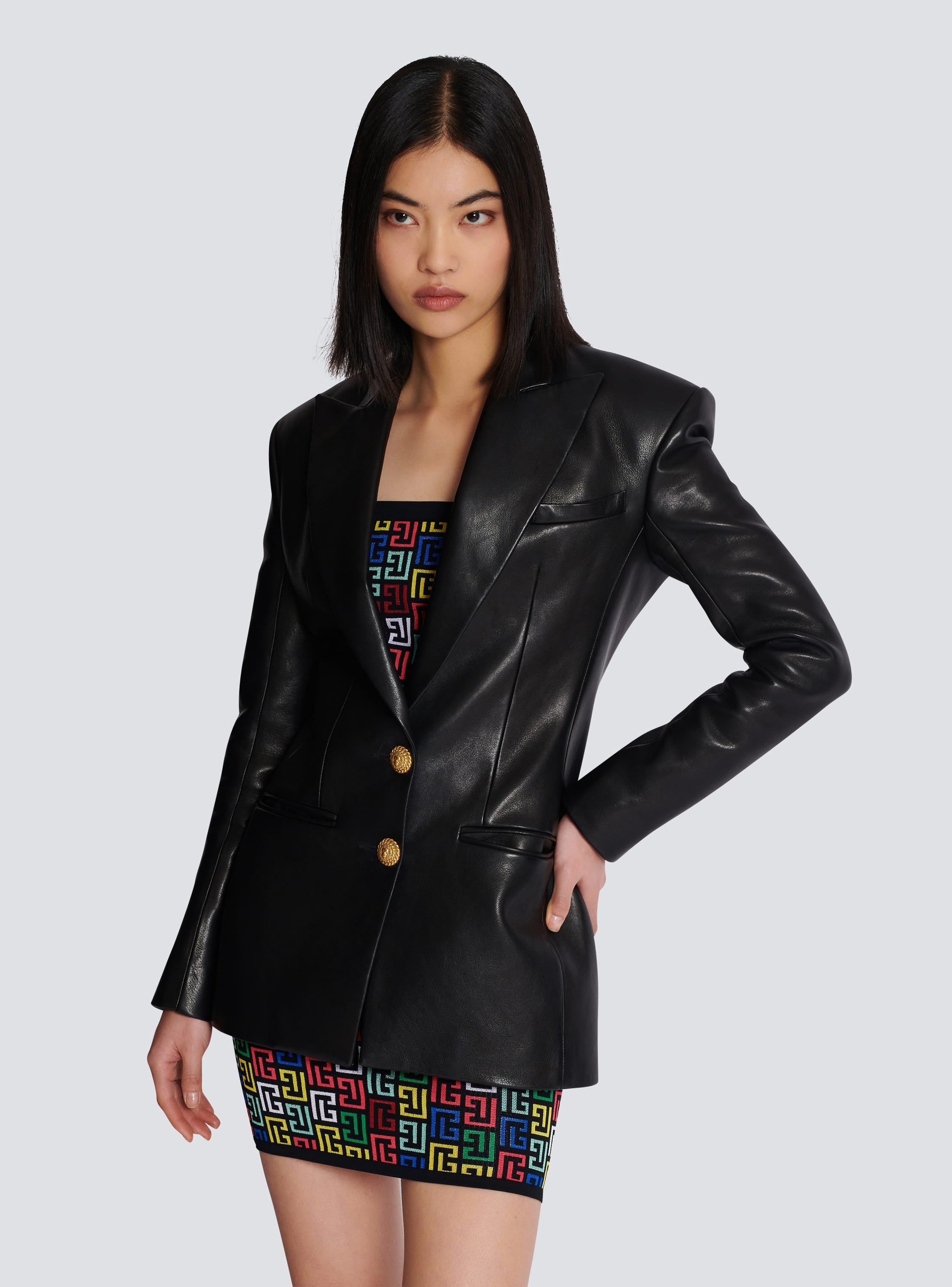 2-button leather jacket Product Image