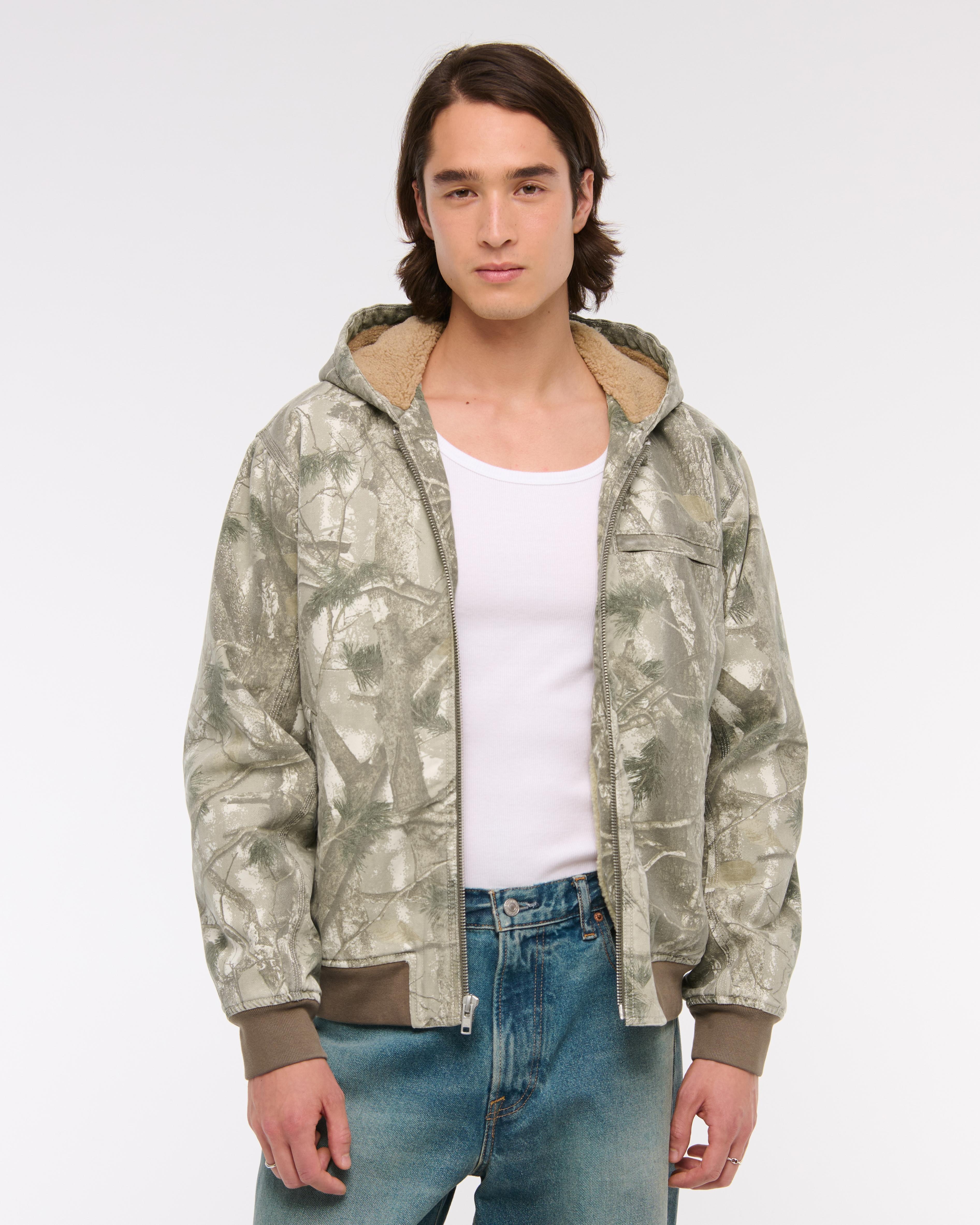 Hooded Workwear Bomber Jacket Product Image