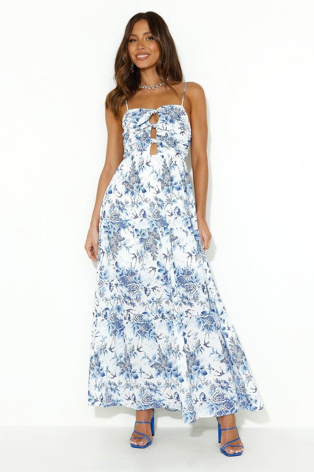 Days By The Ocean Maxi Dress Blue Product Image