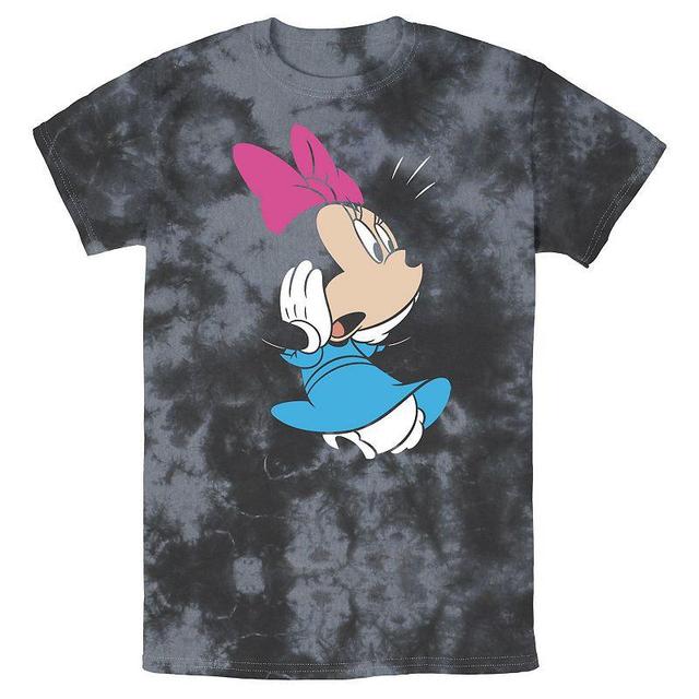 Mens Disney Mickey And Friends Minnie Mouse Surprise Wash Tee Black Grey Product Image