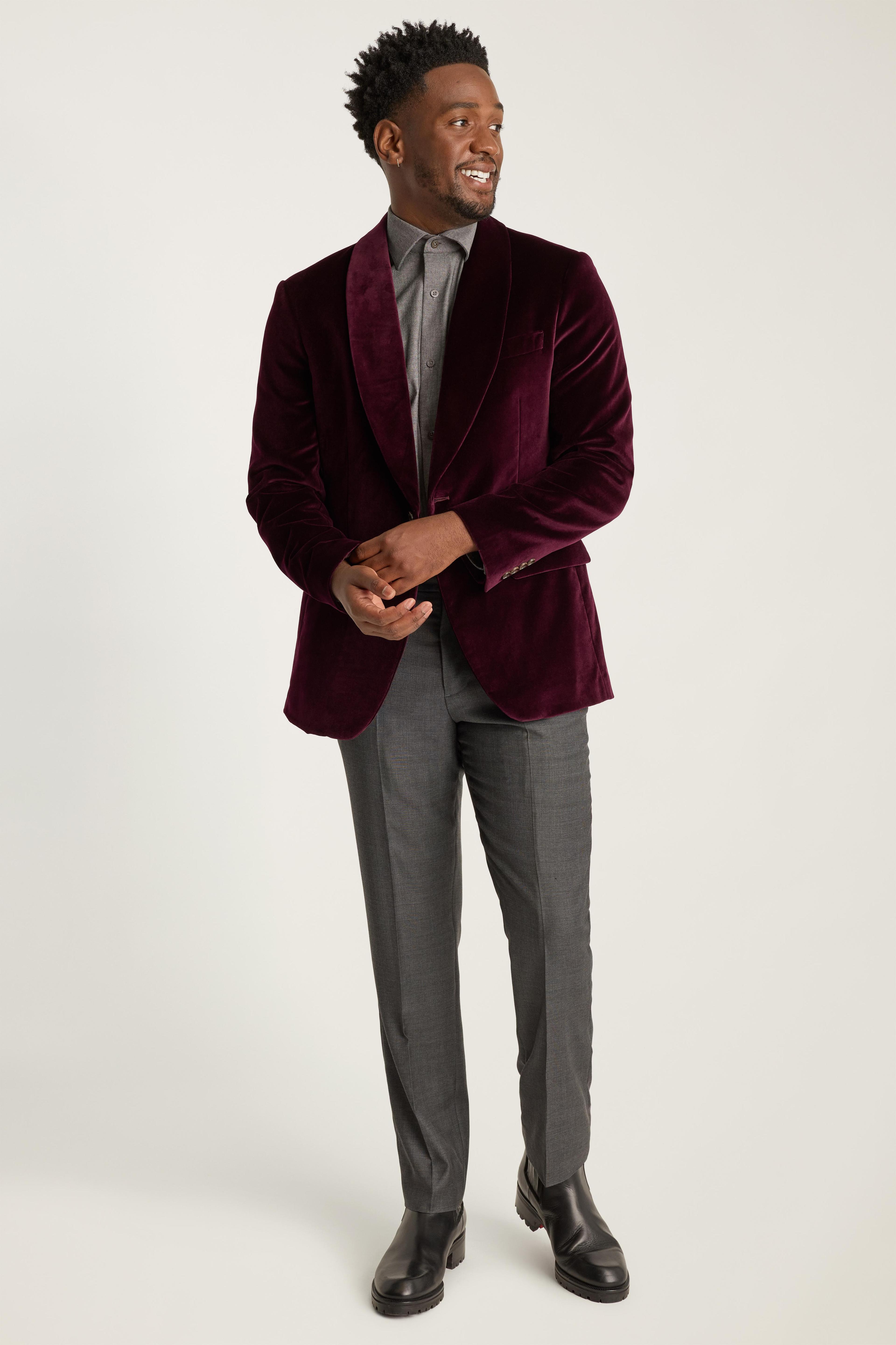 Jetsetter Italian Velvet Blazer Product Image