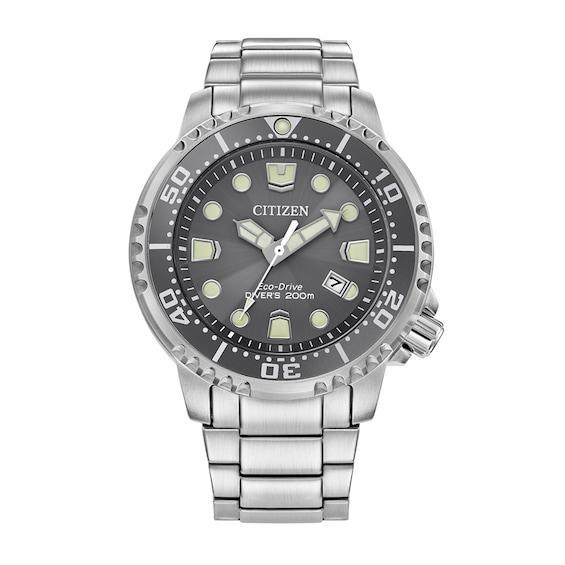 Men's Citizen Eco-DriveÂ® Promaster Marine Watch with Sunray Grey Dial (Model: Bn0167-50H) Product Image