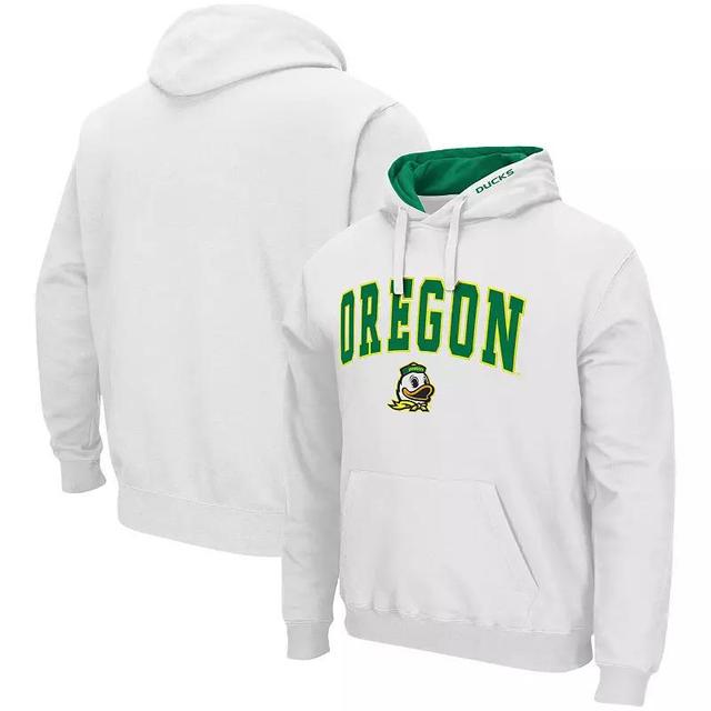 Mens Colosseum Oregon Ducks Arch & Logo 3.0 Pullover Hoodie Product Image