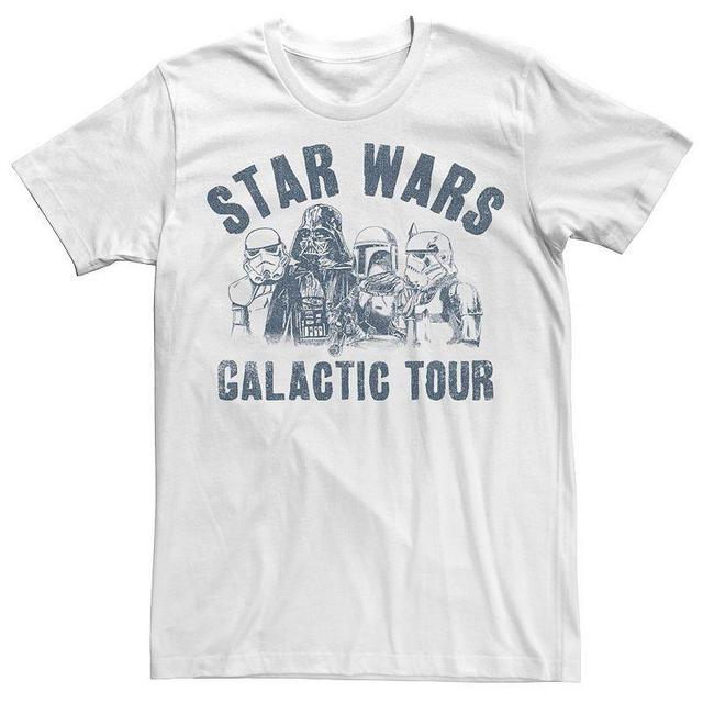 Mens Star Wars Darth Vader Galactic Tour Text Tee Product Image