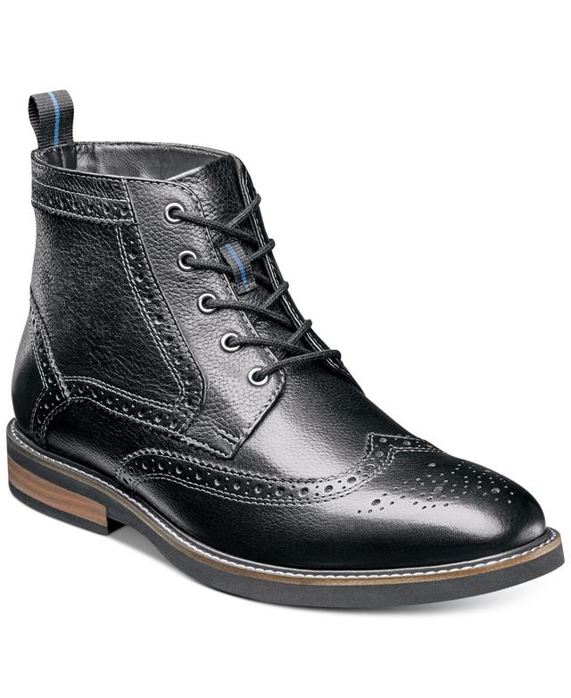 Nunn Bush Odell Mens Wingtip Dress Boots Black Product Image