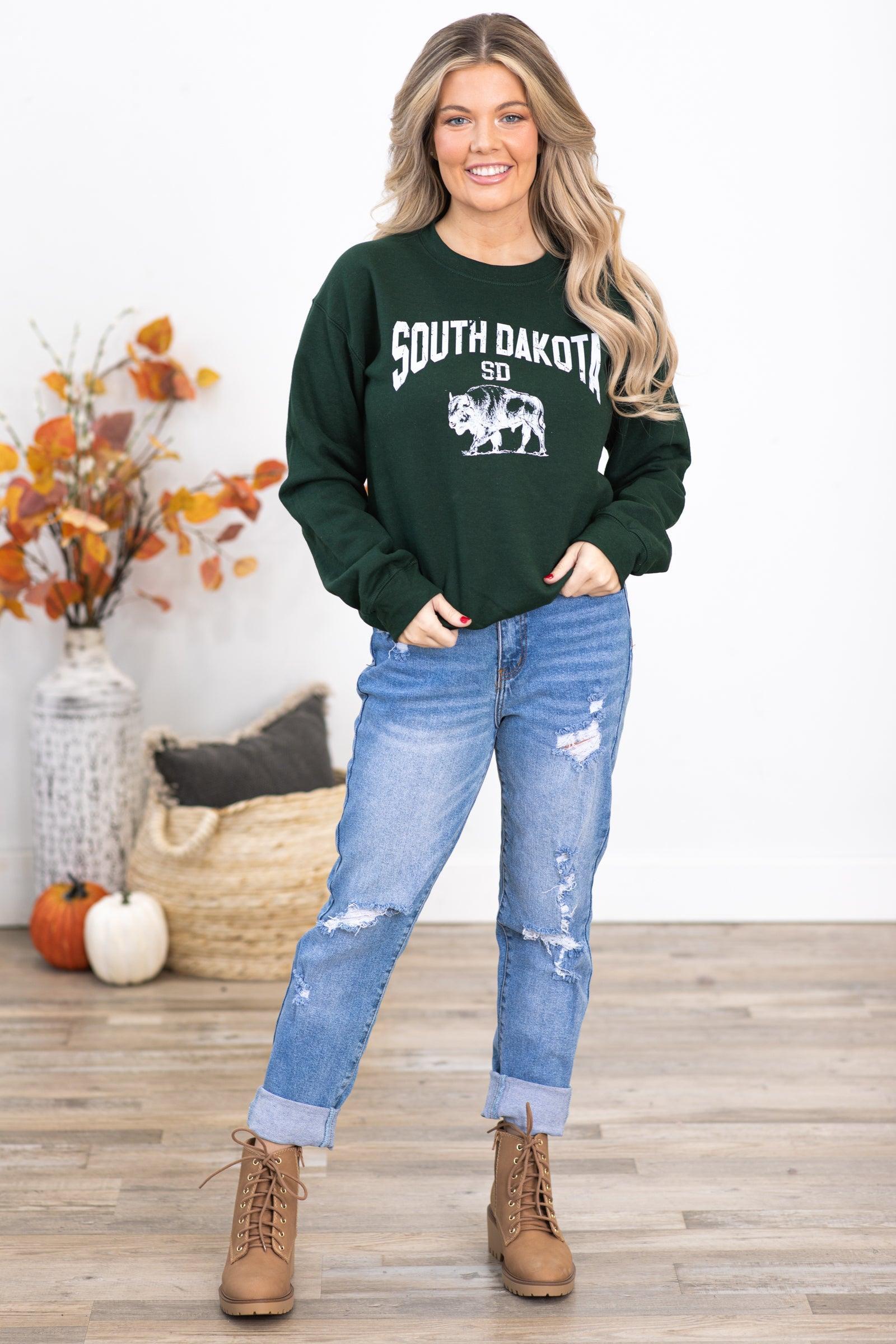 Hunter Green South Dakota Graphic Sweatshirt Product Image