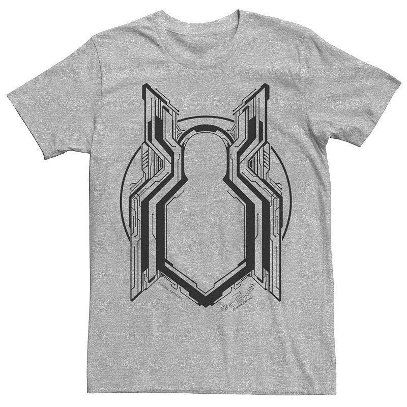 Mens Marvel Spider-Man Homecoming Digital Logo Badge Graphic Tee Athletic Grey Product Image