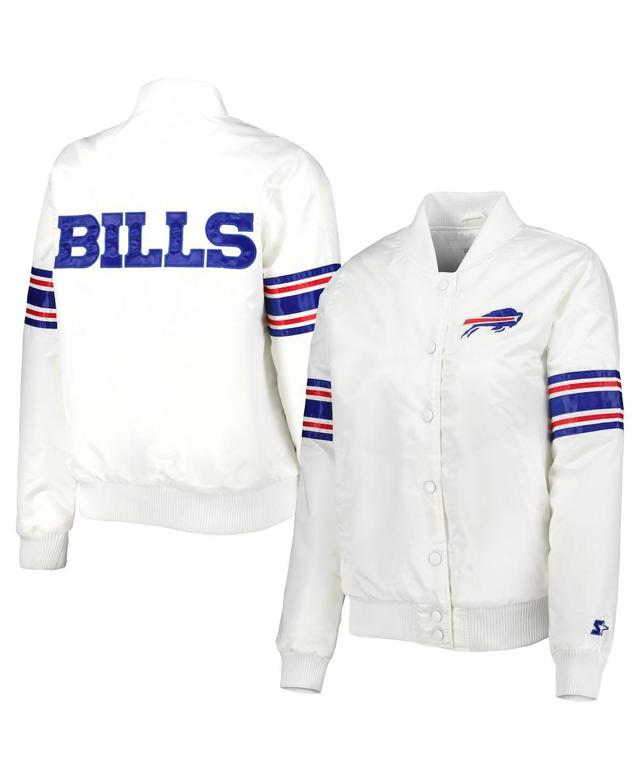 Womens Starter Buffalo Bills Line Up Satin Full-Snap Varsity Jacket Product Image