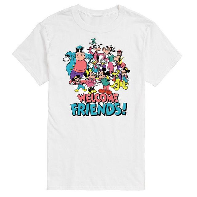 Disneys Mickey Mouse & Friends Big & Tall Welcome Friends Graphic Tee, Mens Product Image