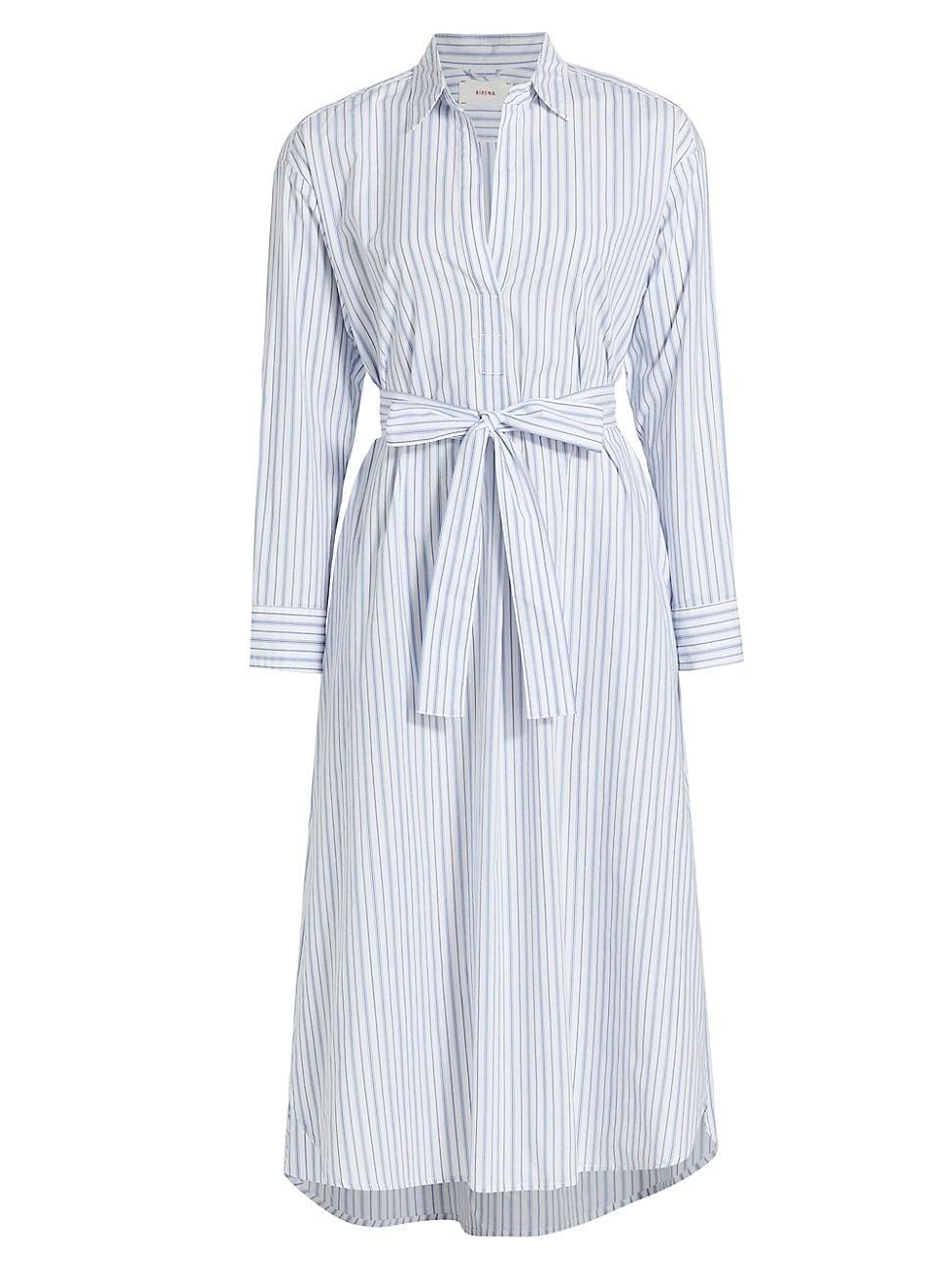 Marlowe Striped Cotton Midi Shirtdress Product Image