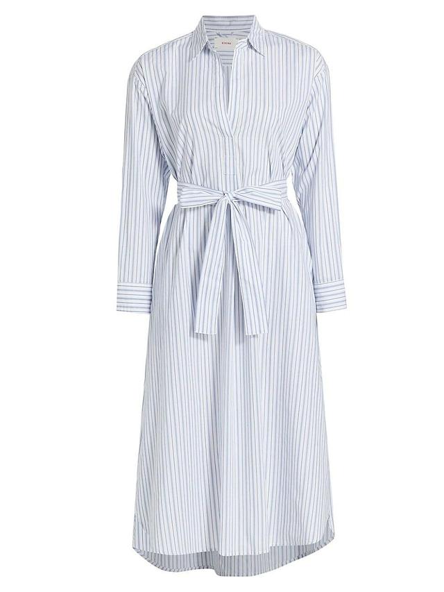 Womens Marlowe Stripe Self-Tie Shirtdress Product Image