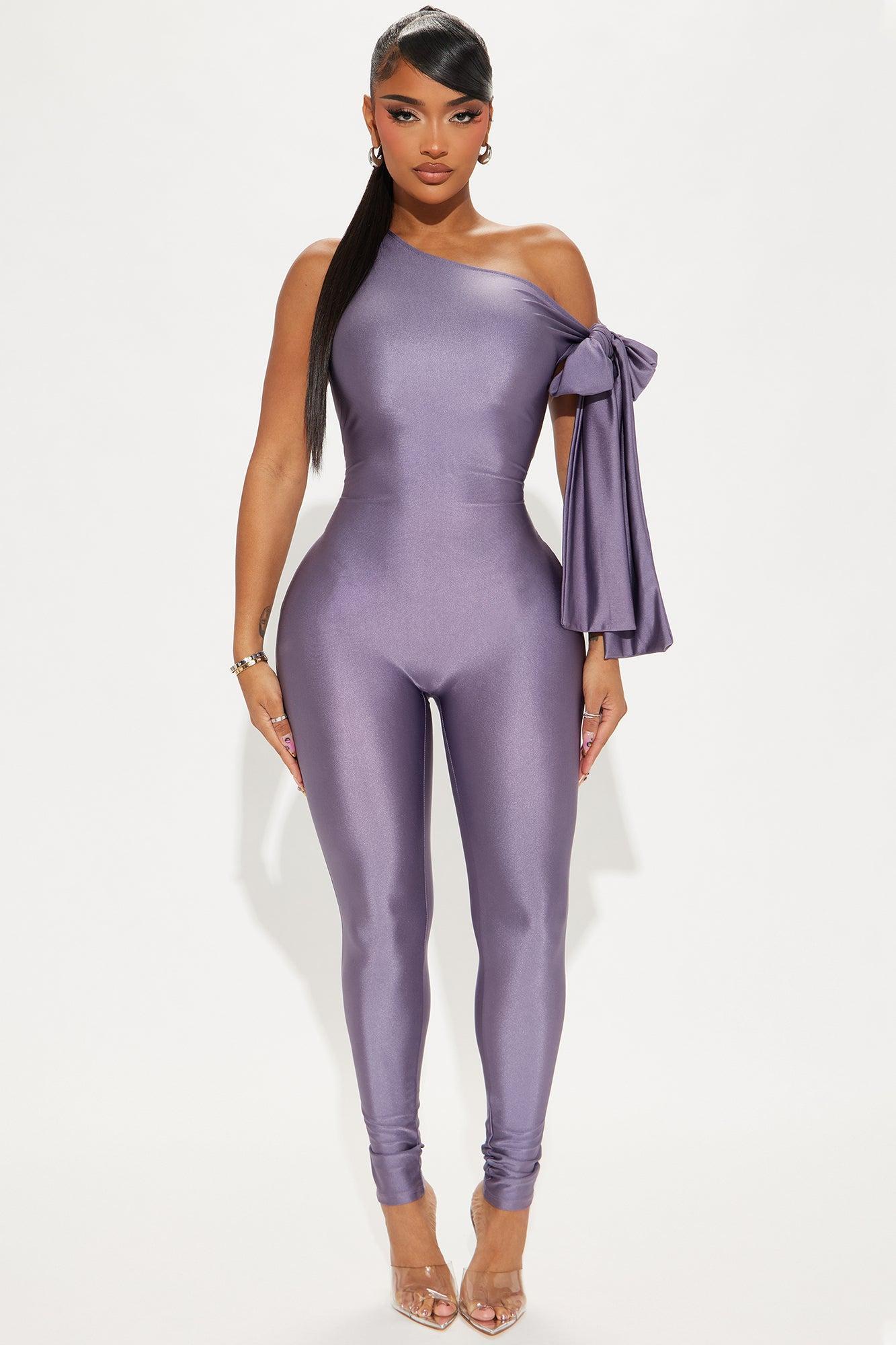 All The Hype Jumpsuit  - Purple Product Image