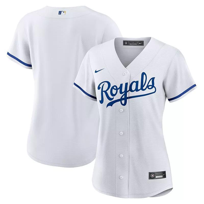 Womens Nike Kansas City Royals Home Replica Team Logo Jersey Product Image