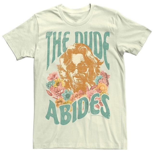 Mens The Big Lebowski Floral The Dude Abides Graphic Tee Product Image