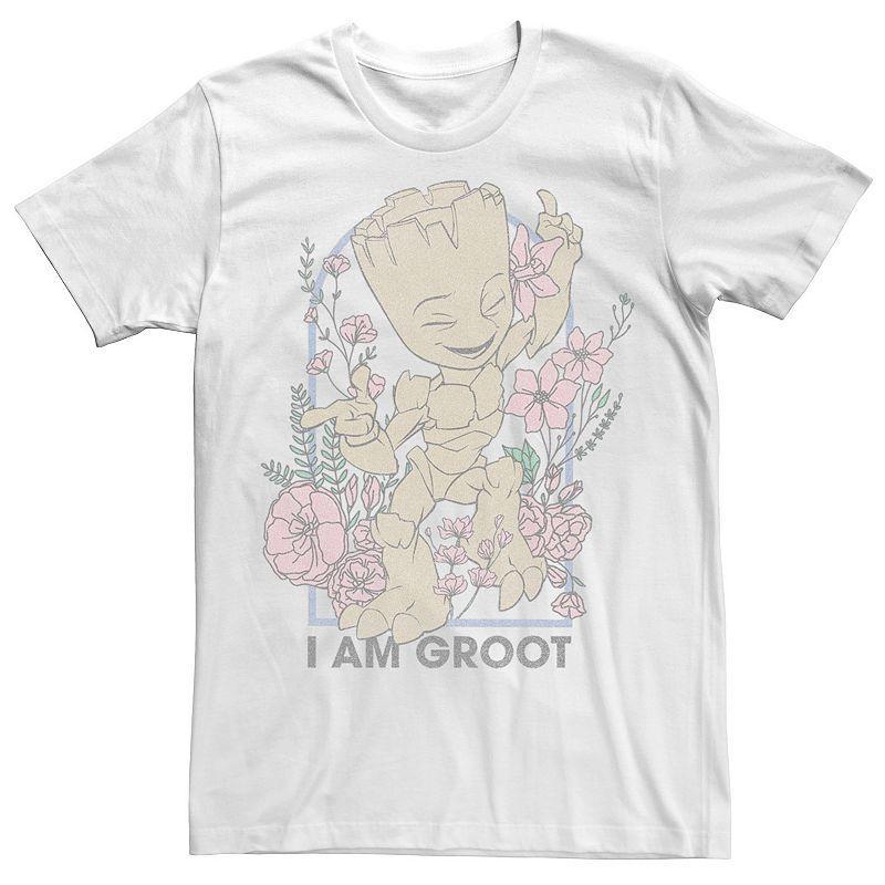 Mens Marvel I Am Groot Floral Tee Product Image