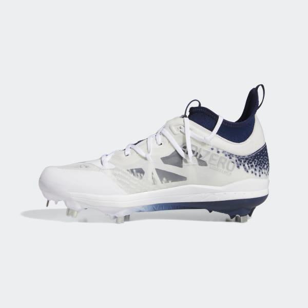 adidas Mens adidas Adizero Afterburner 9 NWV - Mens Baseball Shoes Silver/White/Navy Size 8.5 Product Image