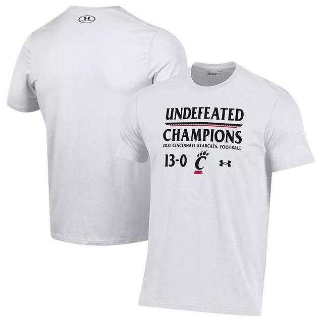 Mens Under Armour Cincinnati Bearcats 2021 AAC Football Conference Champions Undefeated T-Shirt Product Image