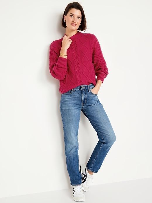 SoSoft Crop Cable-Knit Sweater Product Image