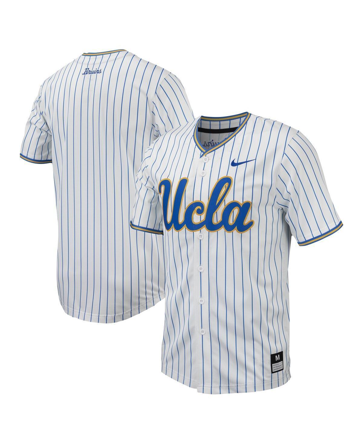 Mens Nike White Ucla Bruins Pinstripe Replica Baseball Jersey - White Product Image