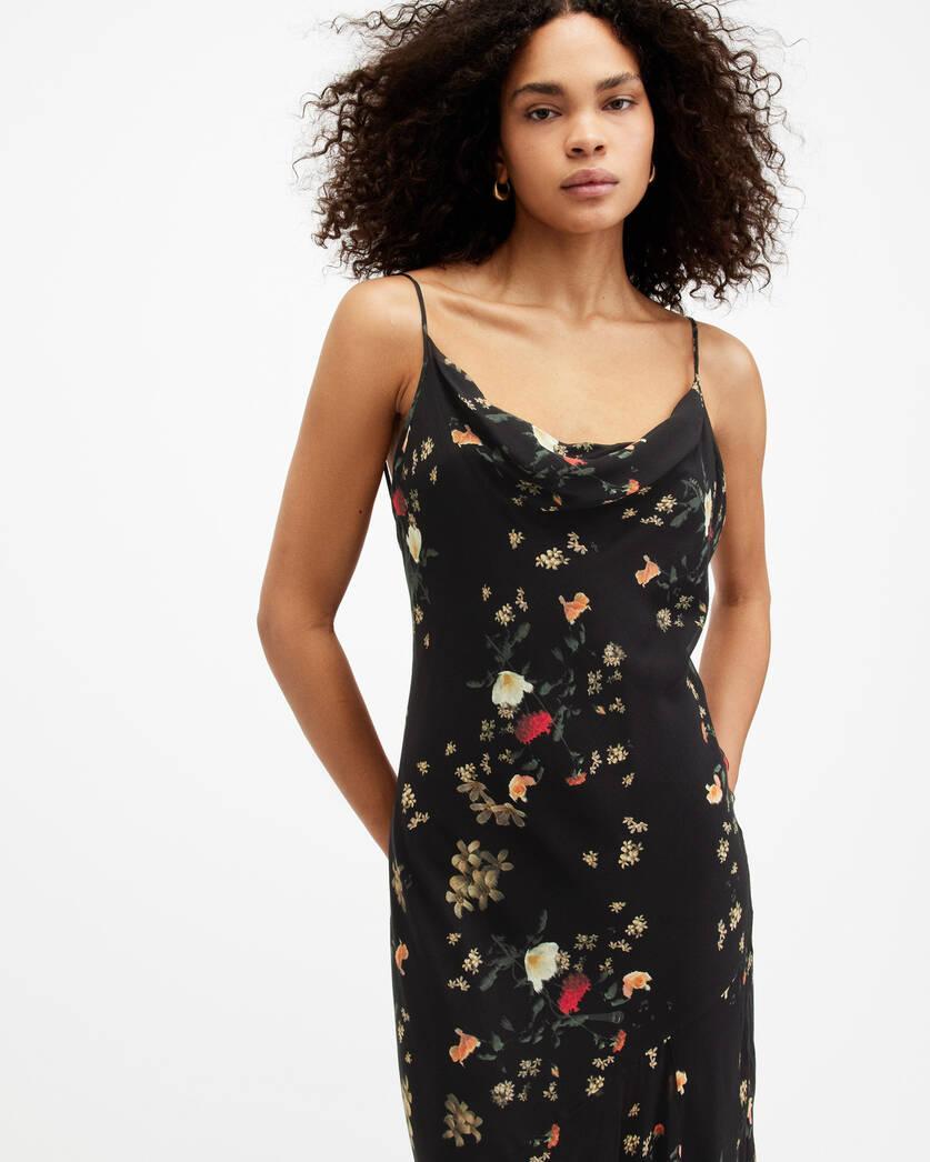 Charlotte Kora Floral Print Midi Slip Dress Product Image