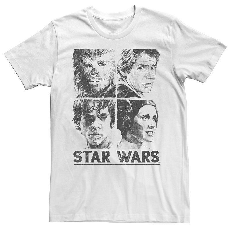 Mens Star Wars Character Sketch Box Up Tee Product Image