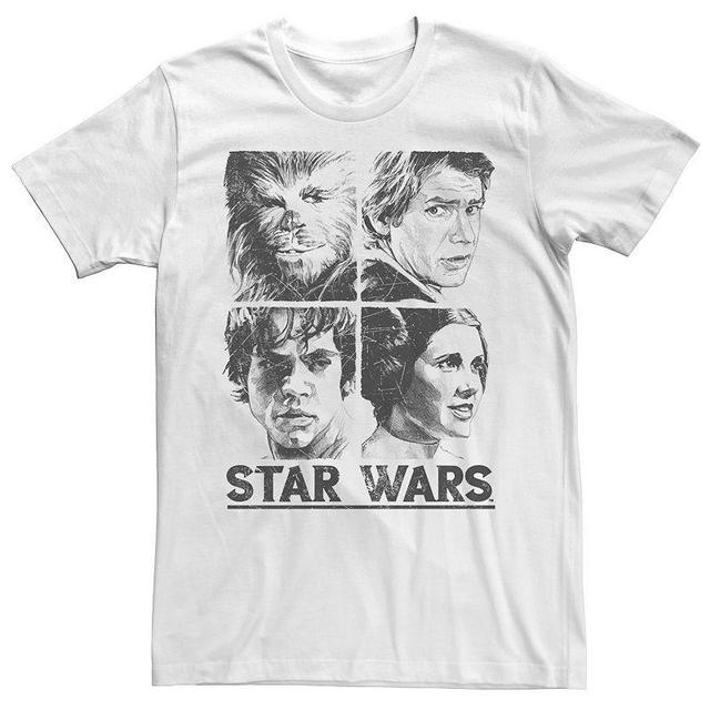 Mens Star Wars Character Sketch Box Up Tee Product Image