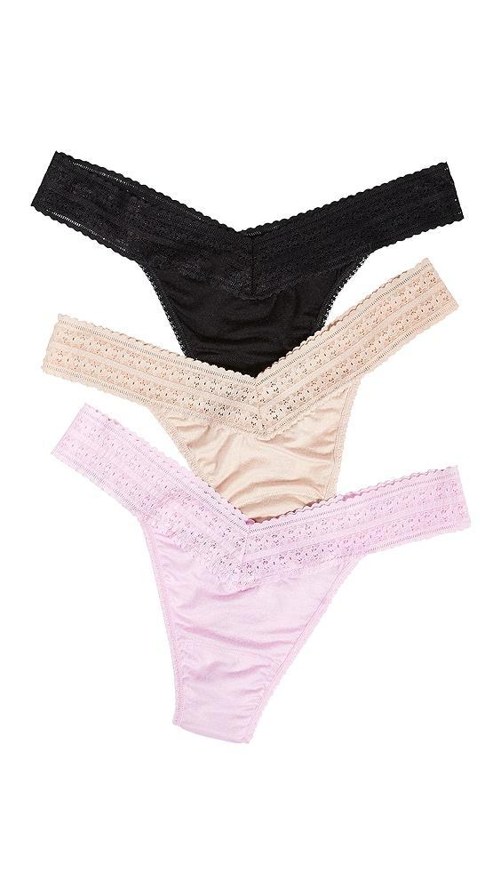 Hanky Panky Dream Original Rise Thongs 3 Pack | Shopbop Product Image