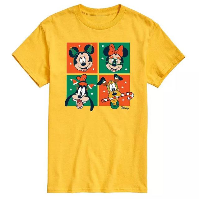 Disneys Mickey Mouse & Friends Mens Christmas Grid Graphic Tee Product Image