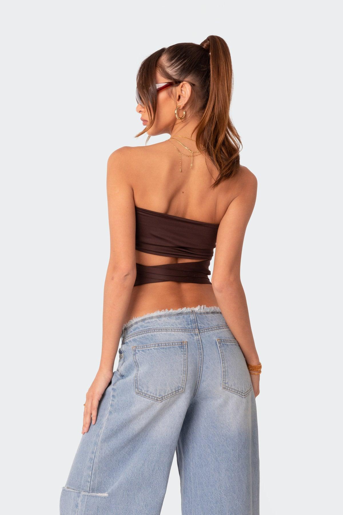 Wyatt Wrap Tie Bandeau Top Product Image