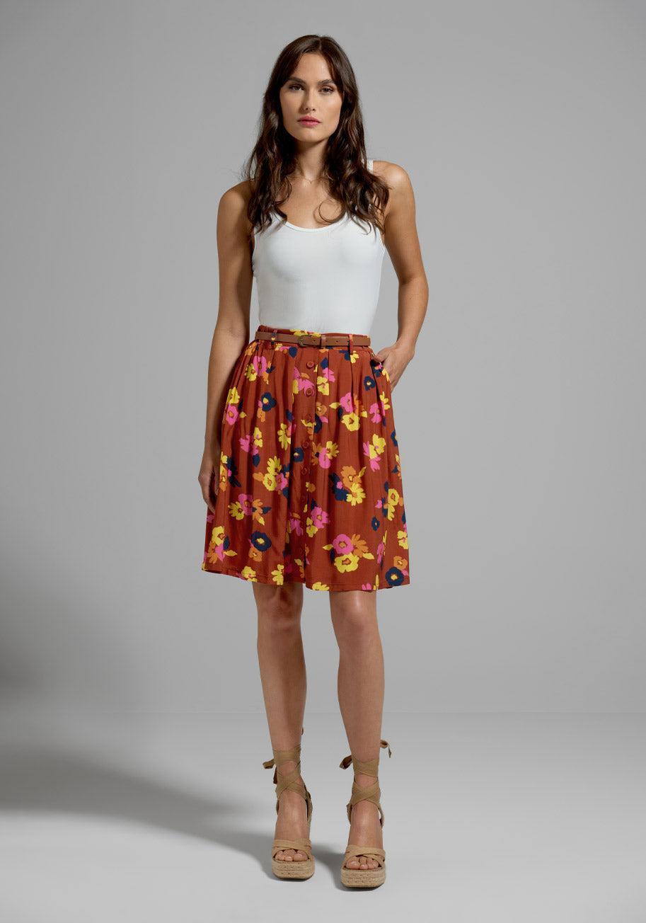 As I Float By Midi Skirt Product Image