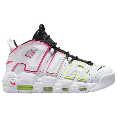 Nike Womens Nike Air More Uptempo - Womens Basketball Shoes White/Hyper Pink Product Image