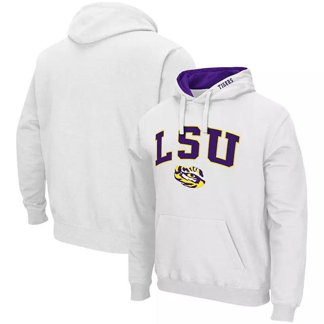 Mens Colosseum LSU Tigers Arch & Logo 3.0 Pullover Hoodie Product Image