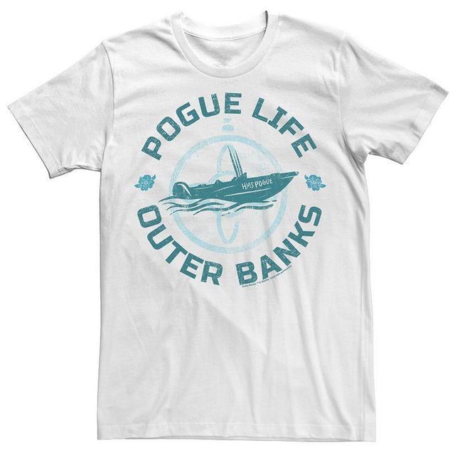 Mens Outer Banks Rogue Life Blue Hue Portrait Tee, Boys White Product Image