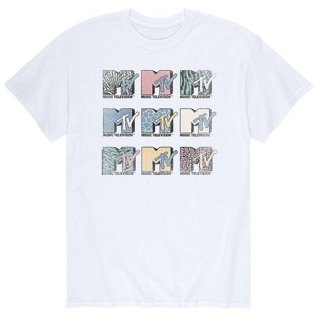 Mens MTV Logos Tee White Product Image