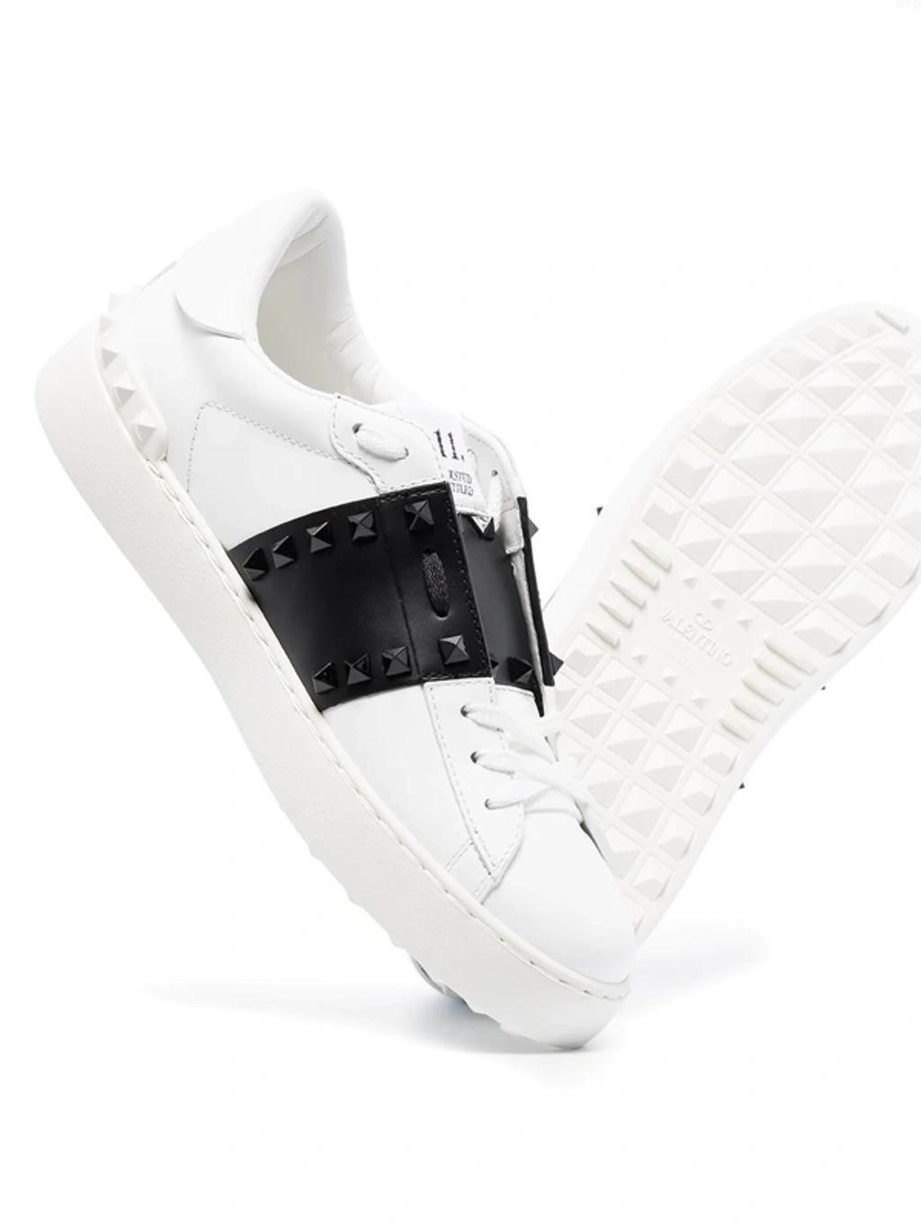 Rockstud Untitled Sneakers In White Product Image