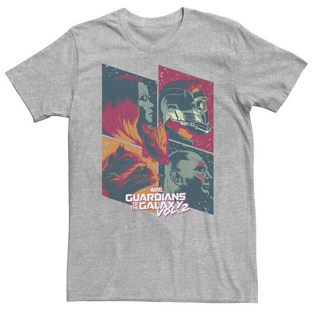 Big & Tall Marvel Guardians of the Galaxy Vol. 2 Team Five Tee, Mens Athletic Grey Product Image