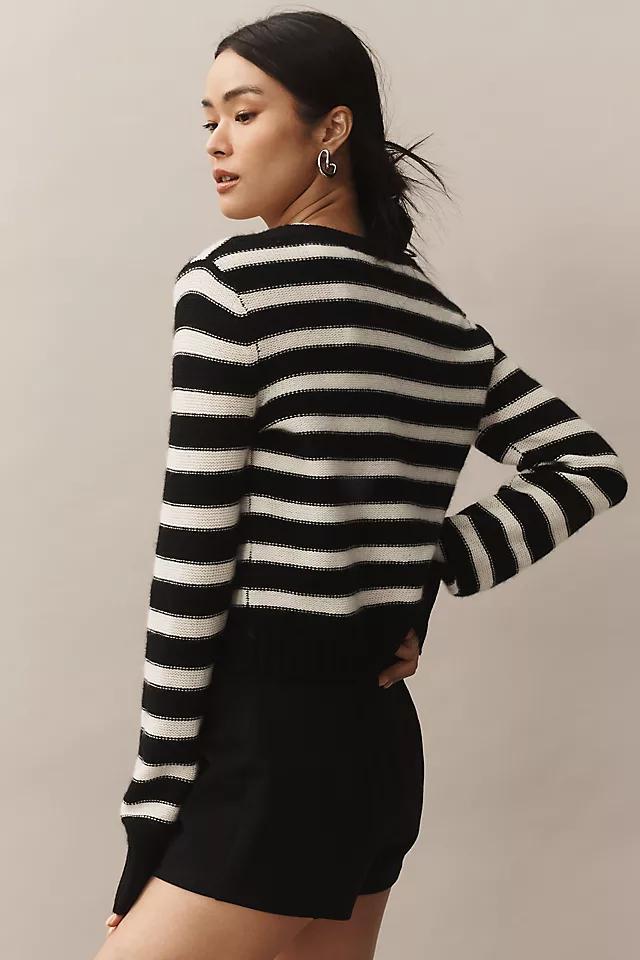 Maeve Cashmere Cropped Cardigan Sweater Product Image