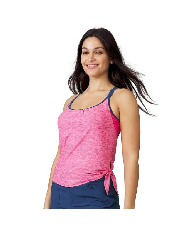 Women's Side Tie Blouson Tankini Top Product Image