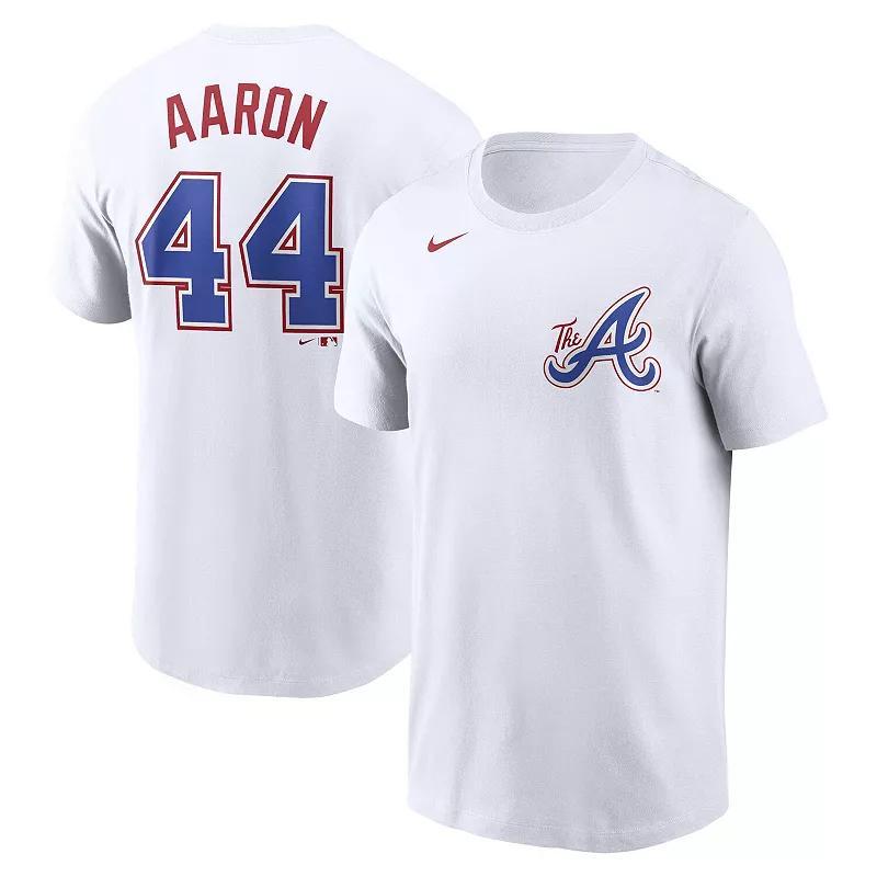 Mens Nike Hank Aaron Atlanta Braves 2023 City Connect Name & Number T-Shirt Product Image