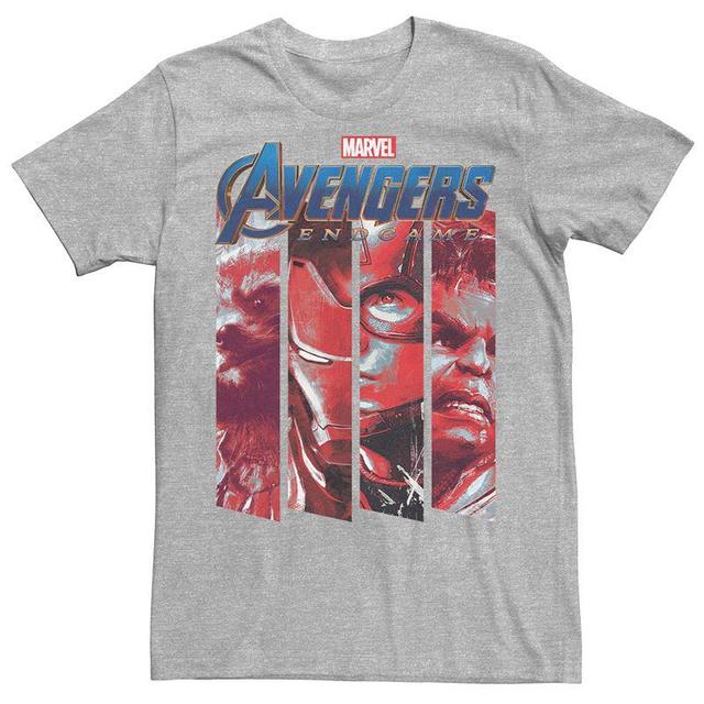 Mens Marvel Avengers Endgame Action Panel Tee Athletic Grey Product Image