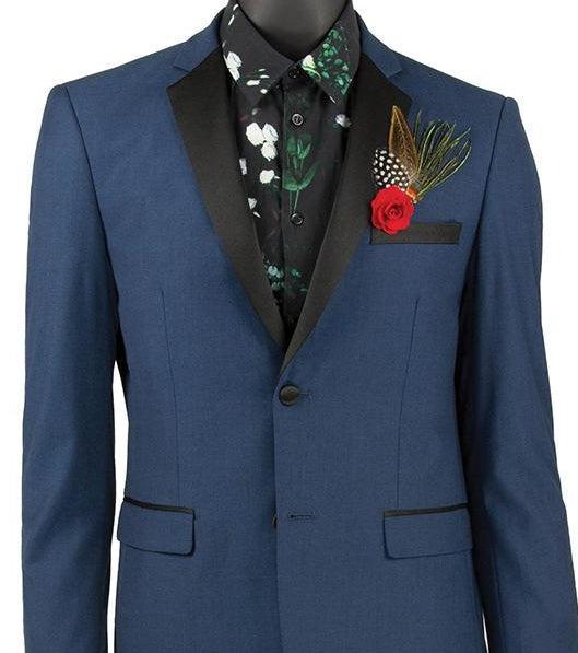 Blue Ultra Slim Fit Tuxedo 2 Buttons 2 Piece Product Image