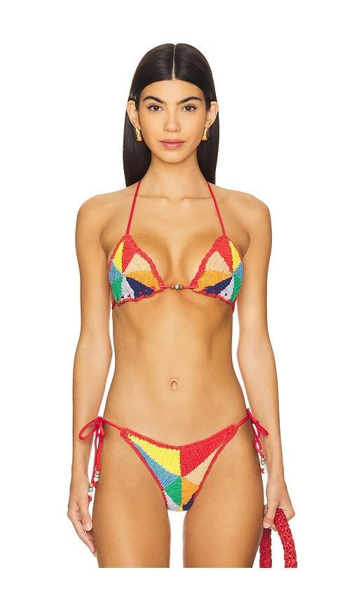 Crochet Tri Bikini Top Product Image