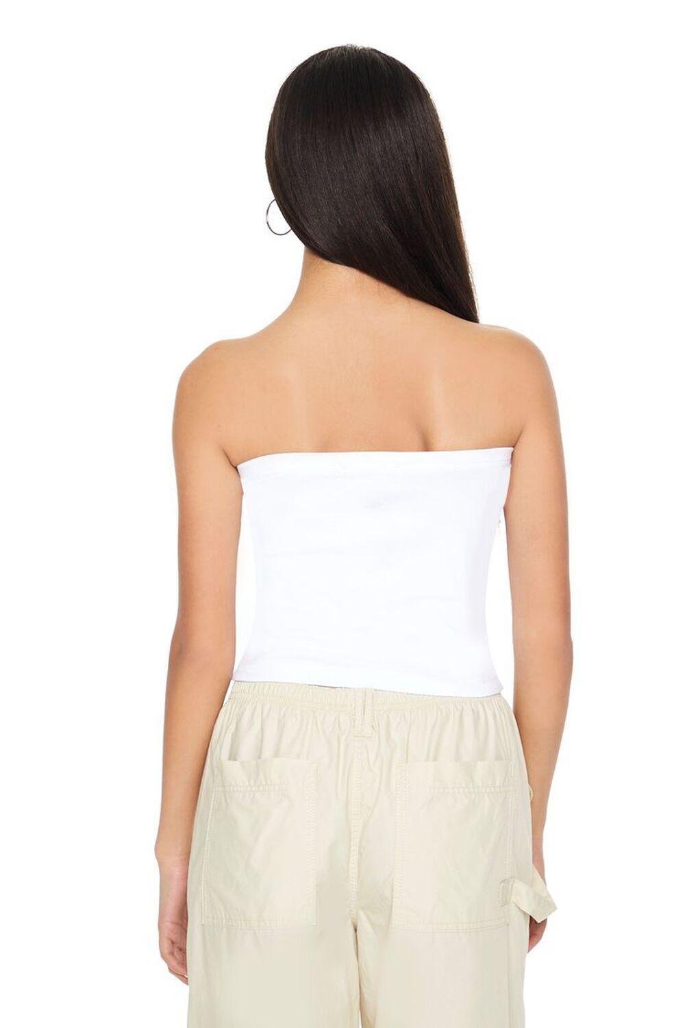 Ribbed Knit New York Tube Top | Forever 21 Product Image