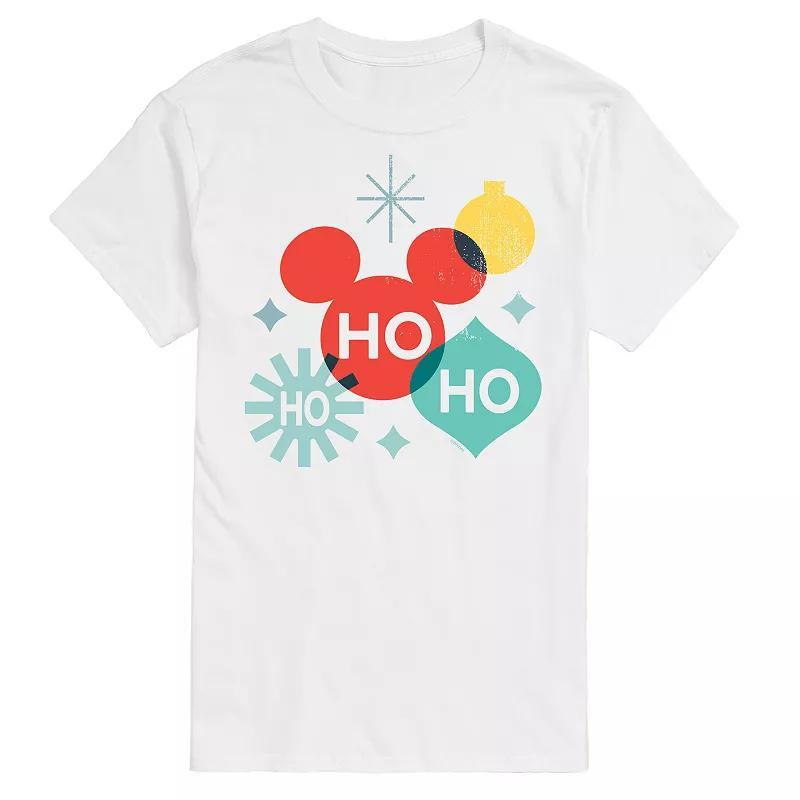 Disneys Big & Tall Holiday Ho Ho Ho Shapes Graphic Tee, Mens Product Image