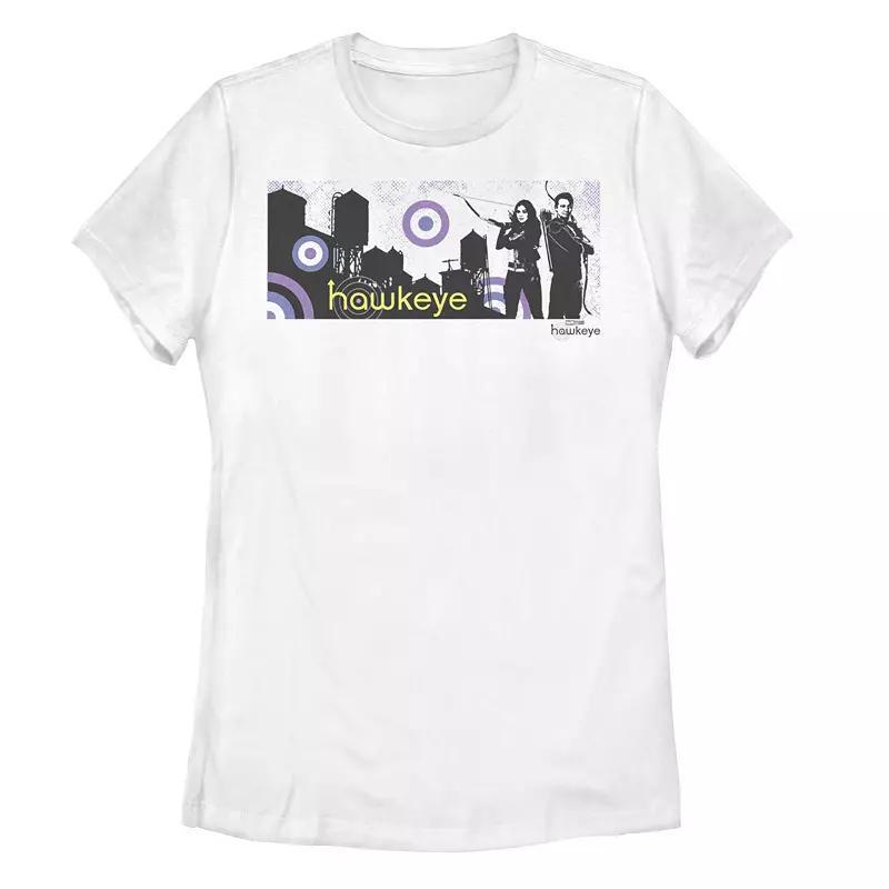 Juniors Marvel Hawkeye Stamp Portrait Tee, Girls Product Image