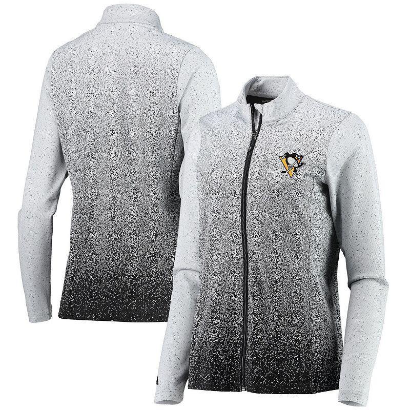 Womens Antigua /Black Pittsburgh Penguins Guide Desert Dry Full-Zip Jacket Product Image