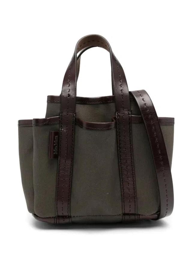 MAX MARA Canvas Xs Cabas Tote In Green Product Image